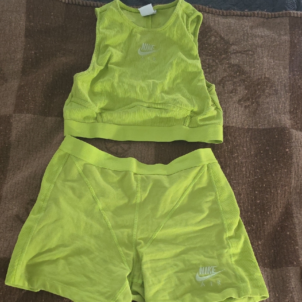 Nike Neon Green Athletic Set